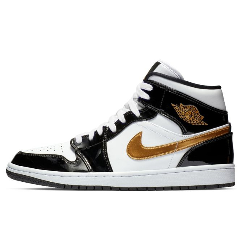 Air Jordan 1 Mid SE Black Gold 44