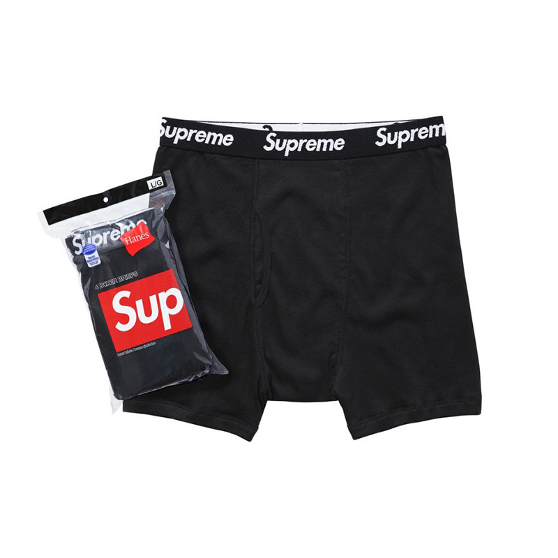 Supreme Hanes Boxerky Černé M